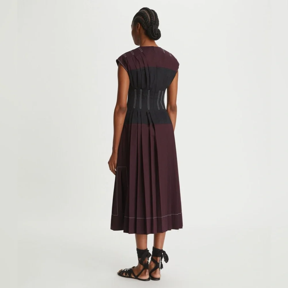 NWT $898 Tory Burch Cotton Poplin Claire McCardell Dress